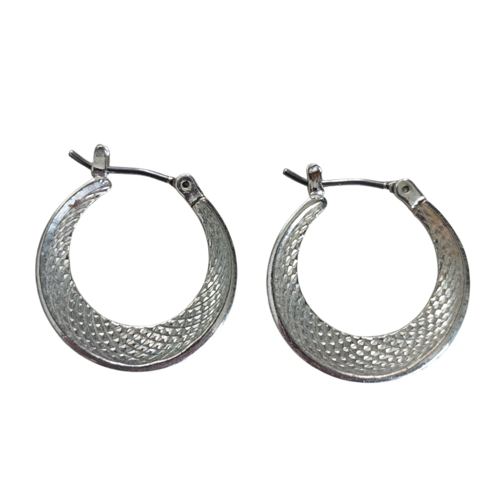 Elegant Silver Hoop Earrings